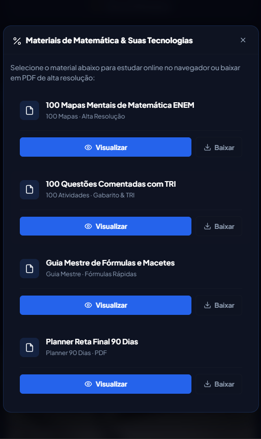 Visualização e Download dos Materiais